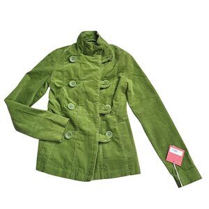 Mossimo Supply Co. Women's Corduroy Long Sleeve Green Jacket Sz Small